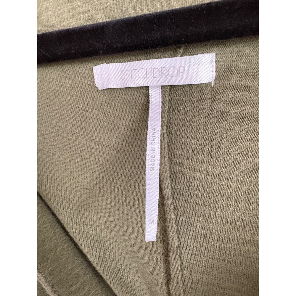 Stitchdrop Olive Lagenlook Pocket Midi Dress M - Picture 11 of 11